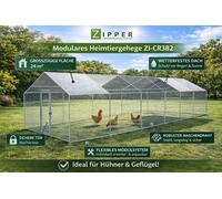 ZIPPER ZI-CR382 Enclos Extérieur Grillage Volaille Lapins Poules