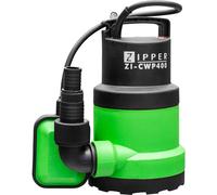 Zipper Maschinen Pompe submersible ZI-CWP400 – 400 W, 7,3 m³/h, 7,5 m – aspiration à plat
