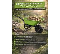 Zipper ZI-EWB500LI Remorque Électrique À Batterie Pour Jardins Et Transports