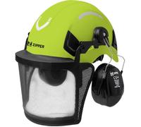 Zipper Maschinen Casque forestier professionnel ZI-FHPROFI – visière et cache-oreilles – 53 à 64 cm