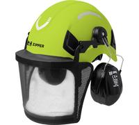 Zipper ZI-FHPROFI ZI-FHPROFI Casque de sylviculture EN 397, EN 397:2012, EN 1731:2006, EN 352-3:2002 vert, noir