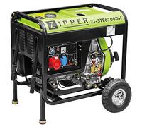 Zipper Maschinen - Groupe électrogène ZI-STE6700DH Diesel 5 700 W (6 500 W max) 115 kg