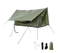 Zippered Flat-Lay Breathable Canopy, Backpacking Ham-Mock W/Net Raincover