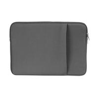 Zippered Laptop Case, Water Resistant Laptop Pouch, Lightweight Laptop Sleeve with Side Pocket, Large Capacity Laptops Carrier 13,3 x 10 x 0,6 for Laptops, Tablet (Black, Gray)