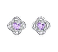 ZIPPICE Boucles d'oreilles à tige en argent sterling 925 avec pierre de naissance du mois de juin, cadeau d'anniversaire pour femme, maman