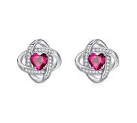 ZIPPICE Boucles d'oreilles à tige en argent sterling 925 avec pierre de naissance - Noeud celtique - Bijoux celtiques - Cadeaux d'anniversaire, Normale, Argent sterling, Pas de pierre précieuse