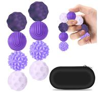 Zippicks Balles Fidget Magnétiques en Silicone, 8 PCS Magnets Balls Fidget Toys, Balles D'acupression Magnétiques, Boules Magnétiques Sensorielles pour Gestion du Stress, TDAH, Anti-Anxiété