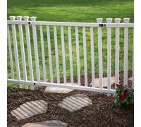 Zippity Outdoor Products ZP19038 Clôture Baskenridge Blanc