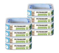 Zippland Lot de 8 cartouches de rechange pour litière pour chat Genie Litter Standard, Plus et XL