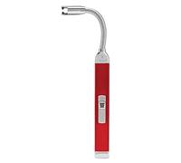 Zippo 2006830 Rechargable Candle Lighter FlexNeck-Candy Apple Red Briquet, Gris Slim