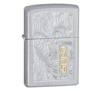Zippo 352-tt Briquet à Essence, Laiton, Chrome, 5,70 x 3,70 x 1,20 cm