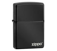 Zippo 50810250 Briquet Ebony With Zippo Logo 3,5 X 1 X 5,5 Cm