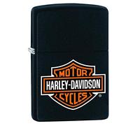 Zippo 50811035 Briquet HD Logo Black Matte 3,5 x 1 x 5,5 cm