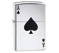 Zippo 5088Z280 Briquet As de Pique - Lucky ACE H P C 10,2 x 8,9 x 5,1 cm Chrome