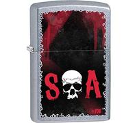 Zippo 60000428 SOA Briquet Laiton Street Chromé 3,5 x 1 x 5,5 cm
