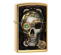 ZIPPO - Anne Stokes - High Polish Brass - Essence Briquet Coupe-Vent, Rechargeable, dans Une boîte Cadeau de Haute qualité