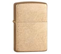 Zippo Armor Tumbled Brass Pocket Lighter Briquet de Poche Mixte Adulte, Armure en Laiton Poli