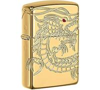 Zippo Armor Chinese Dragon Briquet Unisexe, 6.0 x 4.0 x 2.0 cm