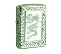Zippo Armor Chinese Dragon Briquet Unisexe, 6.0 x 4.0 x 2.0 cm