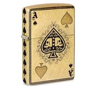 zippo - as de pique tête de mort