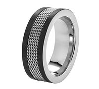 Zippo Bague en maille - Anneau en acier inoxydable - Design en maille - Différentes tailles - Dans une boîte cadeau de qualité supérieure.