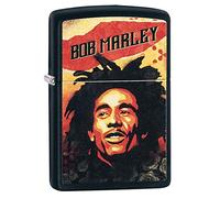ZIPPO - Bob Marley®- Color Image, Black Matte - Briquet Coupe-Vent, Rechargeable, dans Une boîte Cadeau de Haute qualité
