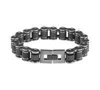 Zippo - Bracelet En Acier Inoxydable, Pour Homme Et Femme, 22 cm, Argenté Poli Mat, Style Chaîne De Vélo Avec Fermoir À Clip, En Coffret Cadeau