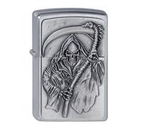 Zippo Briquet 2000856 Reapers Curse Emblème Sensenmann Briquet À Essence, Laiton