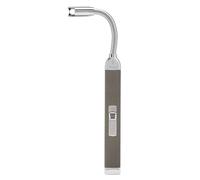 Zippo Briquet - Allume-Bougie Rechargeable avec Col Flexible - Flamme Arc Électrique - Gris Chrome Galet - avec Câble de Chargement