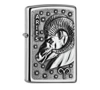 Zippo Briquet Aries Signe Du Zodiaque Bélier Briquet Tempête Essence