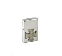 Zippo Briquet avec emblème Croix 2.004.001 1918 Satin Finish