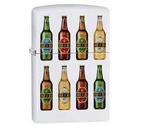 Zippo Briquet Classique Lighter-Beer Bottles - en Laiton - Design Individuel - Taille de Poche Originale 60005055