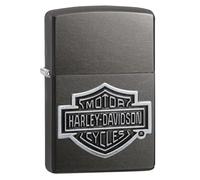 'Zippo Briquet Coupe-Vent Logo HD Unisexe Gris Regular