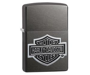 Zippo Briquet Coupe-Vent Logo HD Unisexe Gris Regular