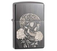 Zippo Briquet Coupe-Vent Unisexe Motif tête de Mort