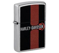 Zippo Briquet de poche chromé avec logo Harley-Davidson