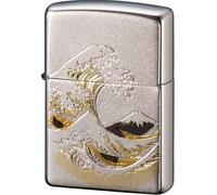 Zippo Briquet électroformage japonais ; argent ; or ; noyau en laiton ; métal ;