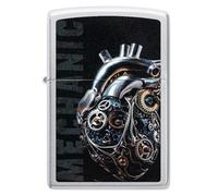 Zippo Briquet Heart Of Steel 46829 Édition Limitée Unisexe Métal Noir/Gris