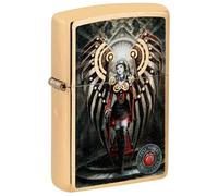Zippo Briquet, métal, Laiton brossé, Taille Standard