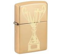 Zippo Briquet, métal, Laiton Poli, Taille Standard