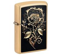 Zippo Briquet, métal, Laiton Poli, Taille Standard