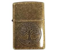 Zippo Briquet Motif: Arbre De La Vie - Laiton Antique Tree Of Life