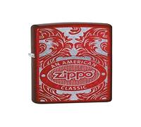 Zippo Briquet Scroll Red - 3,5 x 1 x 5,5 cm