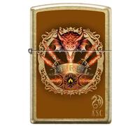 Zippo Briquet tempête Anne Stokes, Street Brass, image couleur, rechargeable, réutilisable, design coupe-vent, boîte cadeau, fabriqué aux États-Unis