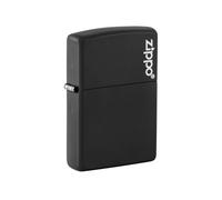 Zippo - Briquet tempête avec Logo, Noir Mat, Impression colorée Color Image, modèle de Base, Rechargeable, réutilisable, Design Coupe-Vent, boîte Cadeau, fabriqué aux États-Unis