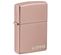 Zippo 49190ZL Briquet de Poche Classique en Or Rose avec Logo