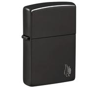 Zippo - Briquet Tempête, Blindé Série Flamme, Noir Poli Miroir, Gravure Profonde, Rechargeable, Réutilisable, Résistant Au Vent, Coffret Cadeau, Fabriqué Aux États-Unis