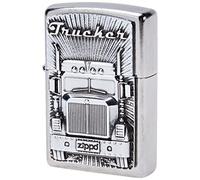 Zippo Lighter Trucker Emblem 2003977 Taille Unique Argent