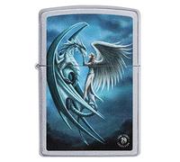 Zippo Briquet Tempête - Collection Anne Stokes - Finition Satin Chrome, Color Image - Rechargeable - Réutilisable - Design Coupe-Vent - Coffret Cadeau - Fabriqué aux États-Unis