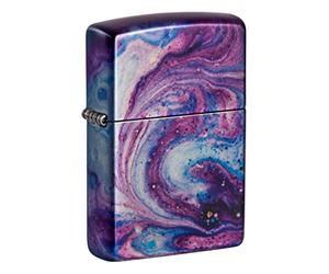 Zippo Briquet Tempête - Design Astro Univers - Finition Chrome Tumblé 540 Fusion - Rechargeable - Réutilisable - Design Coupe-Vent - Coffret Cadeau Fabriqué aux États-Unis